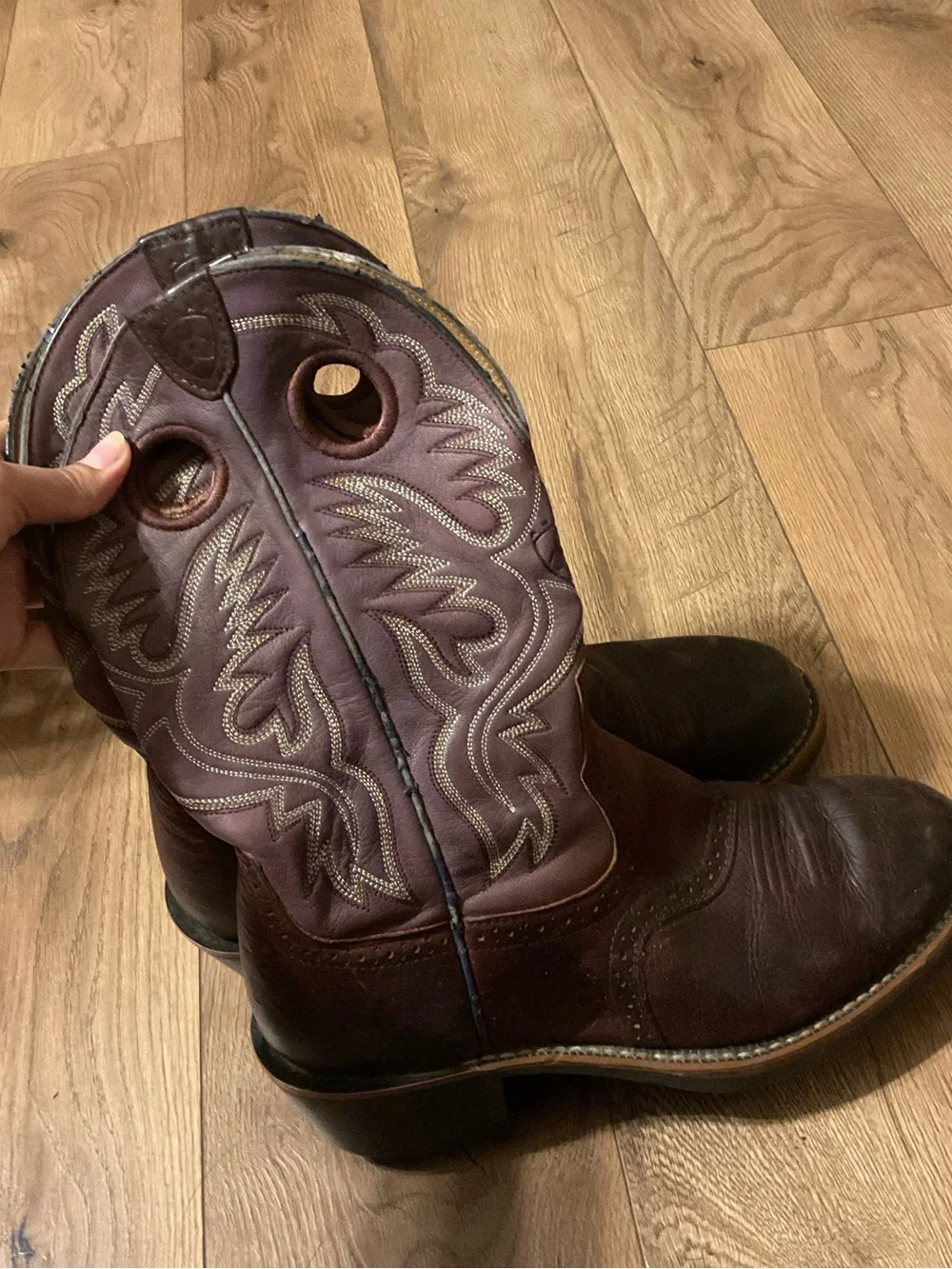 Ariat purple  Western Pull-On Cowboy Boots